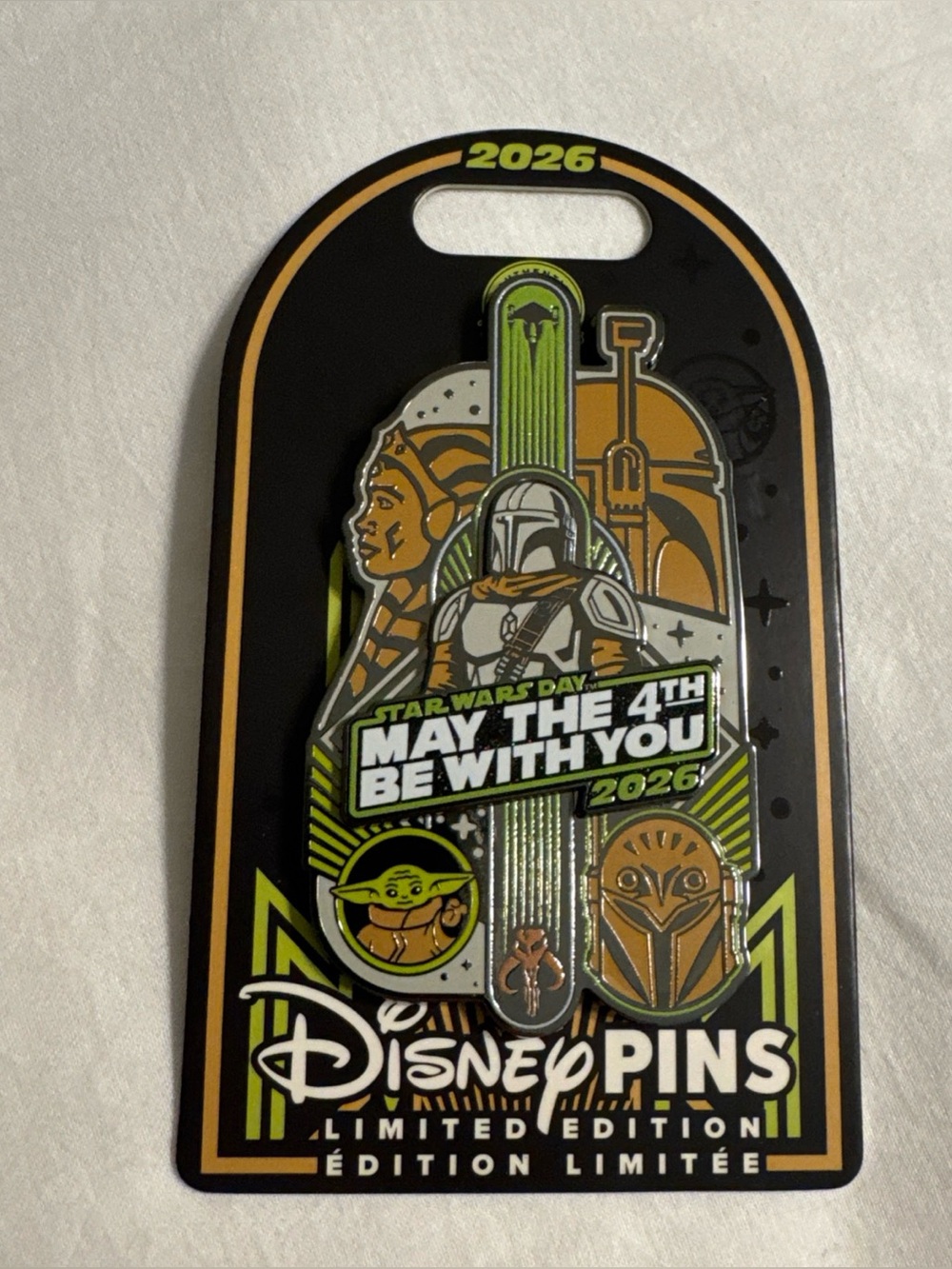 Disney Parks 2026 May The 4th Star Wars Mandalorian Mini Jumbo LE Pin